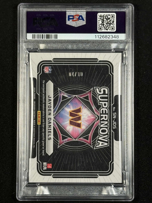 Jayden Daniels '24 Obsidian Supernova SWT-GOLD PSA 9 4/10