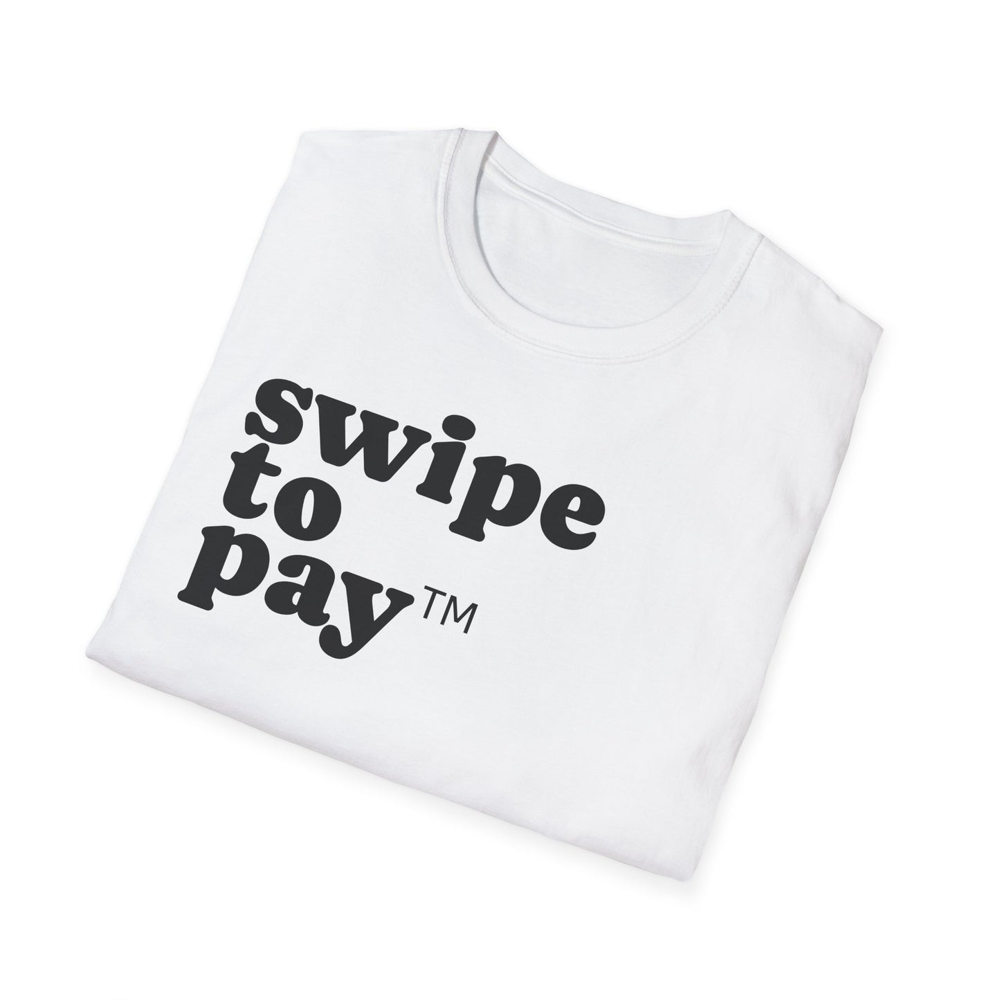Swipe To Pay T-Shirt — Funny Minimalist Graphic Tee for Cashiers & Retail Workers