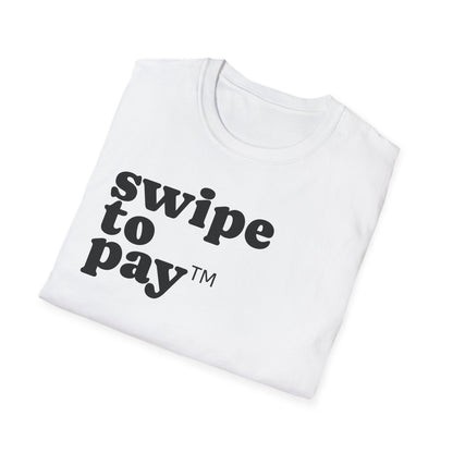 Swipe To Pay T-Shirt — Funny Minimalist Graphic Tee for Cashiers & Retail Workers