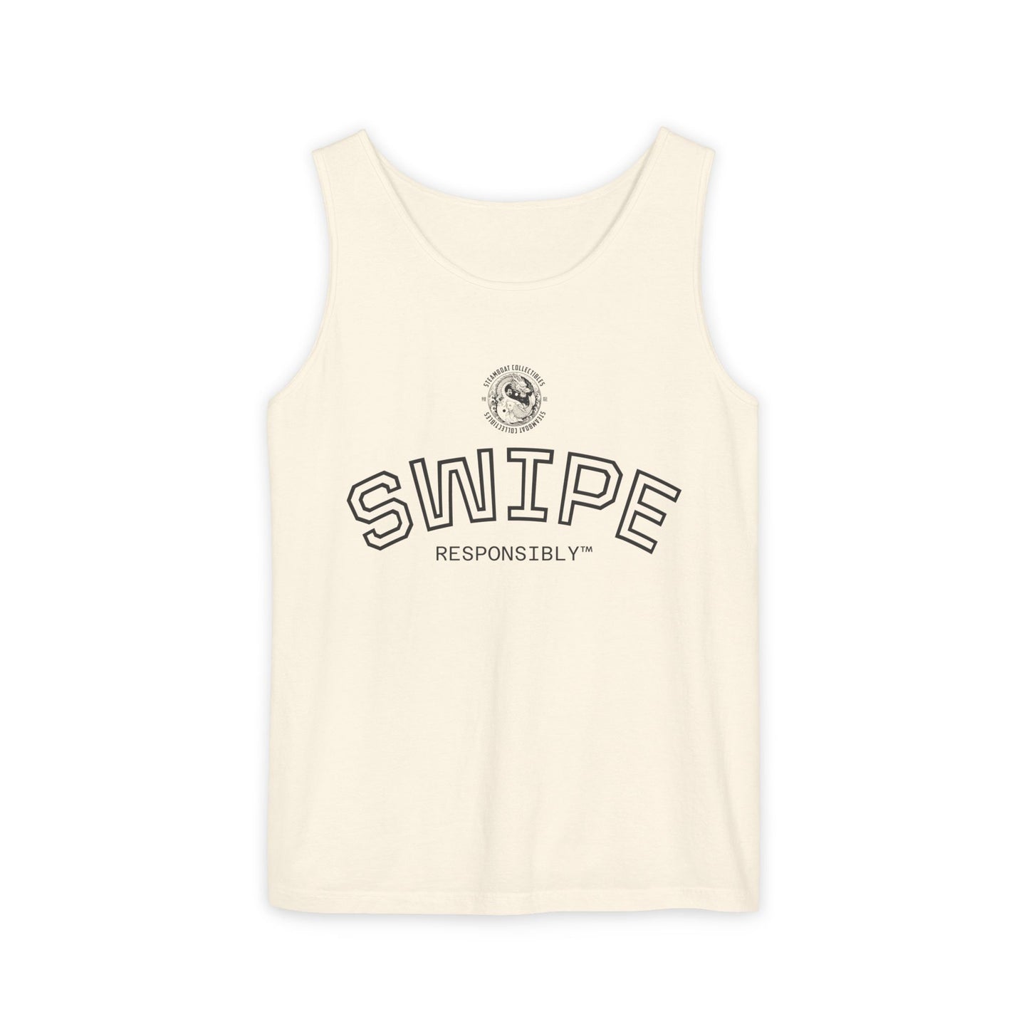 Swipe Responsibly™ Tank Top —Steamboat Sleeveless Shirt