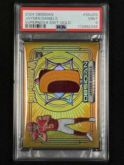 Jayden Daniels '24 Obsidian Supernova SWT-GOLD PSA 9 4/10