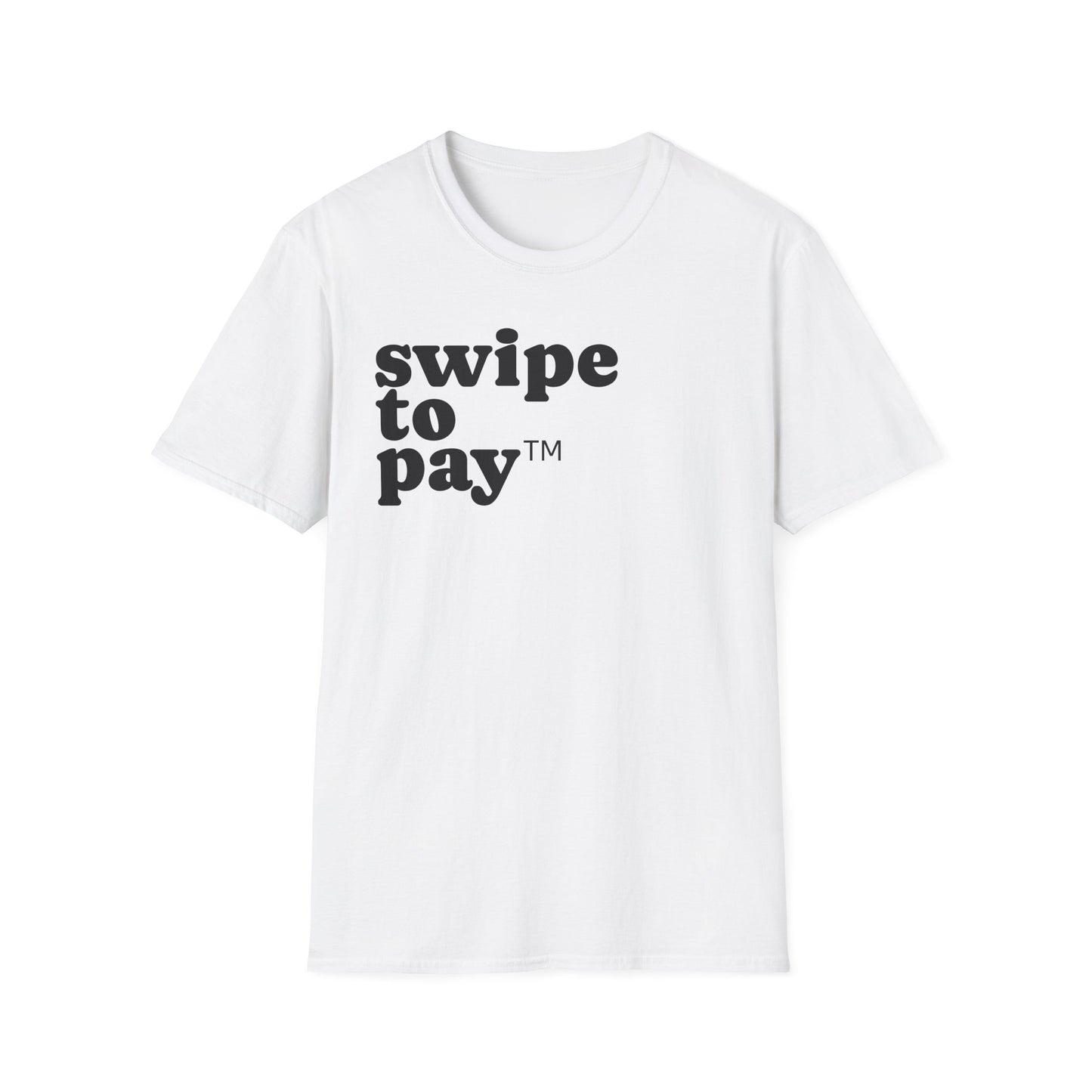 Swipe To Pay T-Shirt — Funny Minimalist Graphic Tee for Cashiers & Retail Workers